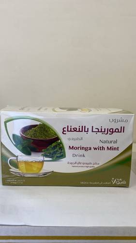 مشروب المورينجا بالنعناع  الطبيعي
