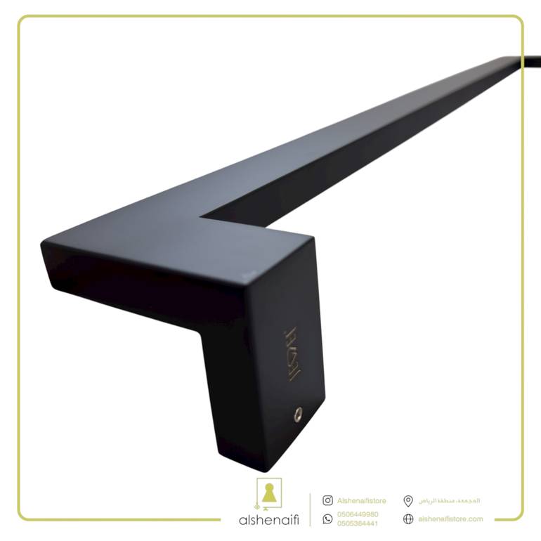 مسكه ستيل مربع مائل black 