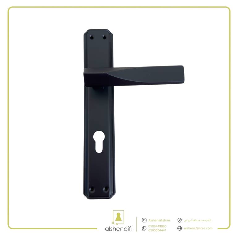 مقبض باب بليت 9675 اسود tr