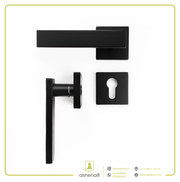 مقبض باب مفصول اسود A5237 