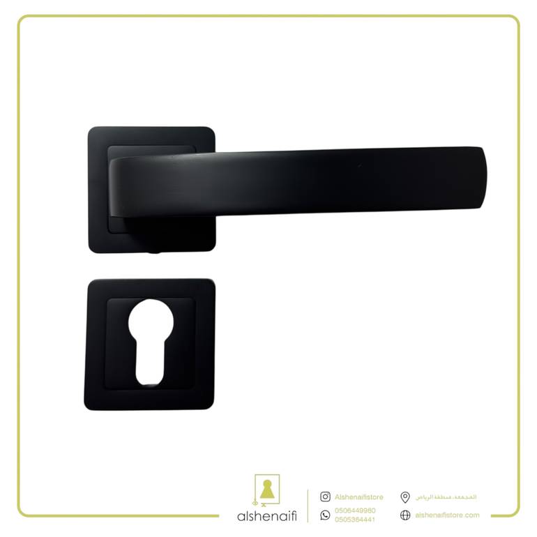 مقبض باب مفصول 6414 اسود co