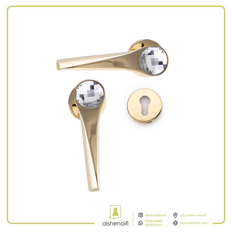 مقبض مفصول كرستال 9603  ذهبي 