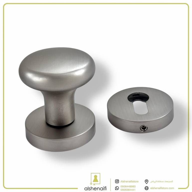 مقبض باب سحاب فضي 8019