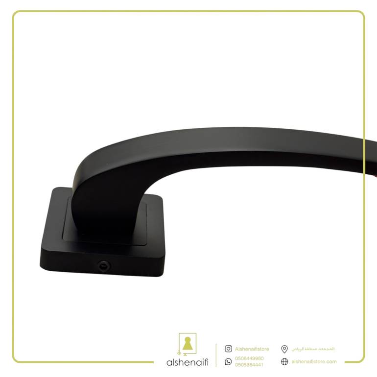 مقبض باب مفصول 6414 اسود co
