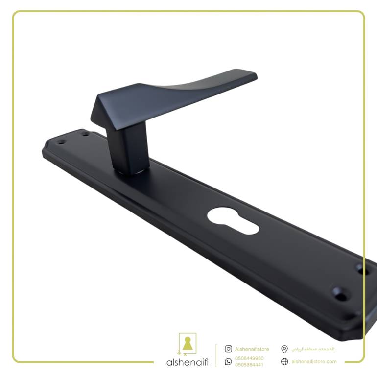 مقبض باب بليت 9675 اسود tr