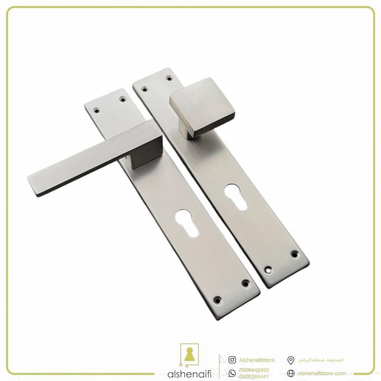 مقبض ثابت متحرك JA فضي مطفي 7600