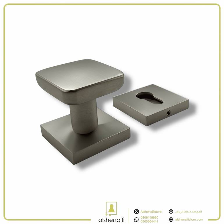 مقبض باب سحاب فضي 8018
