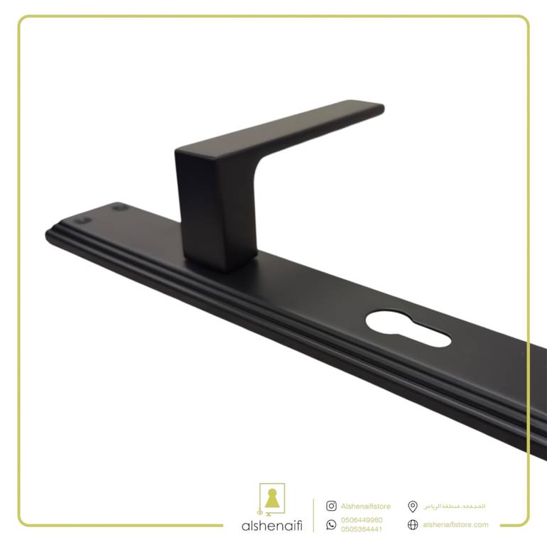 مقبض باب بليت 6683 اسود tr