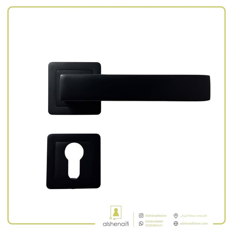 مقبض باب مفصول 6683 اسود co