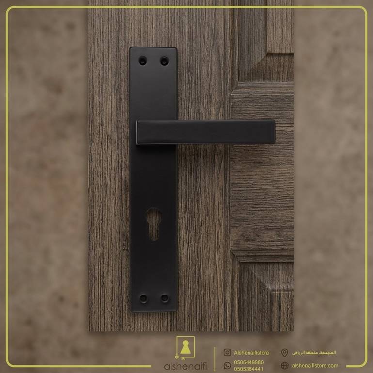 مقبض باب بليت JA 7557 BLACK