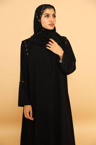 Shiny Crepe abaya