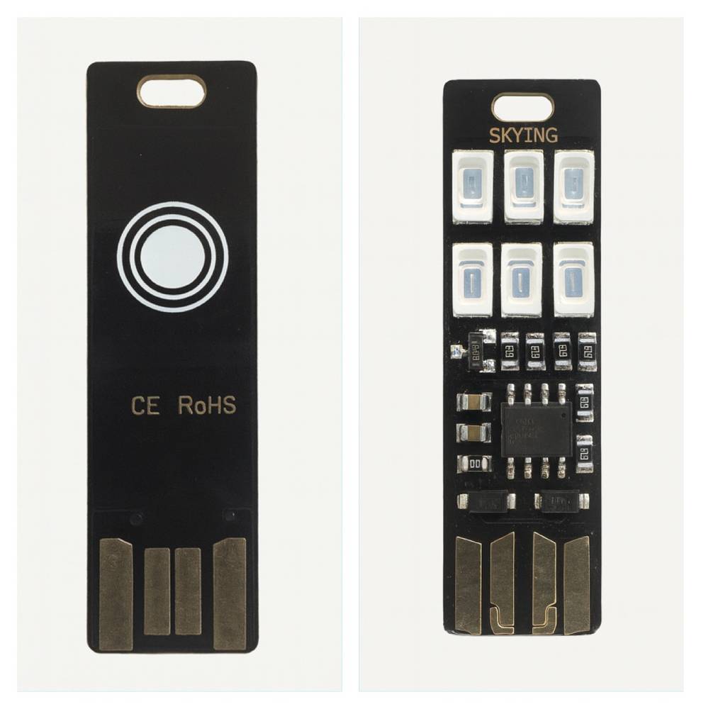 لمبة USB لون ازرق UV + كاشف عقارب وعملات الورقية