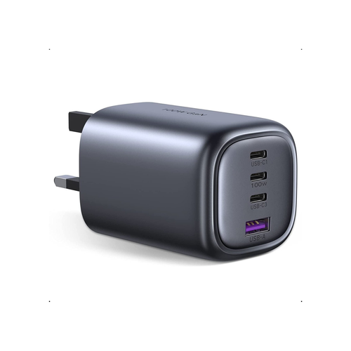 شاحن جداري يوجرين بثلاث منافذ PD وبمنفذ USB - وبقوة 100 واط
