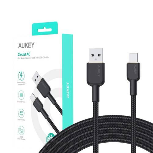 كيبل USBتايب سي 1M أسود aukey