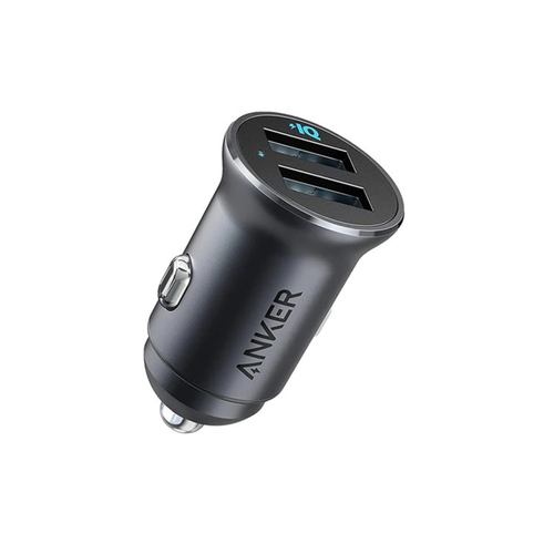 شاحن سيارة انكر منفذين USB-A - اسود