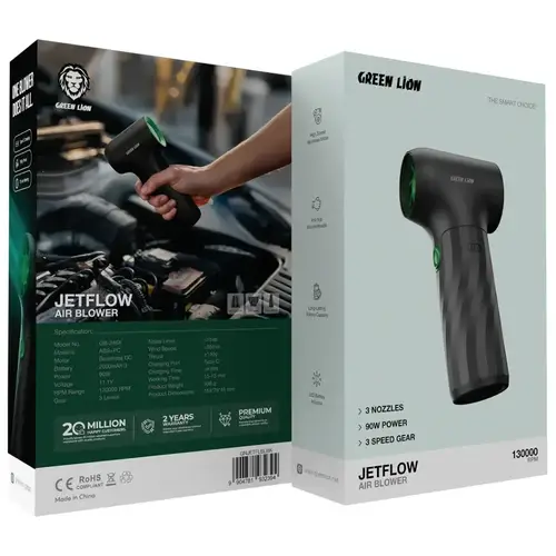جرين ليون منفاخ غبار كهربائي بقوة 130000RPM أسود