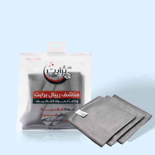 3 ريبال برايت مناشف تنظيف الزجاج والشاشات المتخصصة | لمعان بدون بصمات