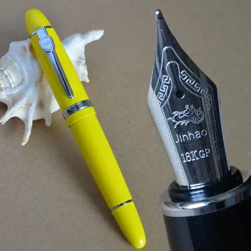 قلم حبر JINHAO 159 18KGP بحجم 0.7 مللي متر, قلم حبر بنفسجي أسود أزرق شامبانيا ذهبي أخضر أحمر أبيض أصفر ، 19 لونًا للاختيار من بينها
