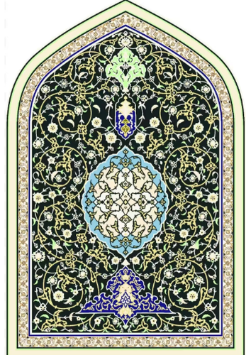 سجاده سميك اخضر 120*80سم