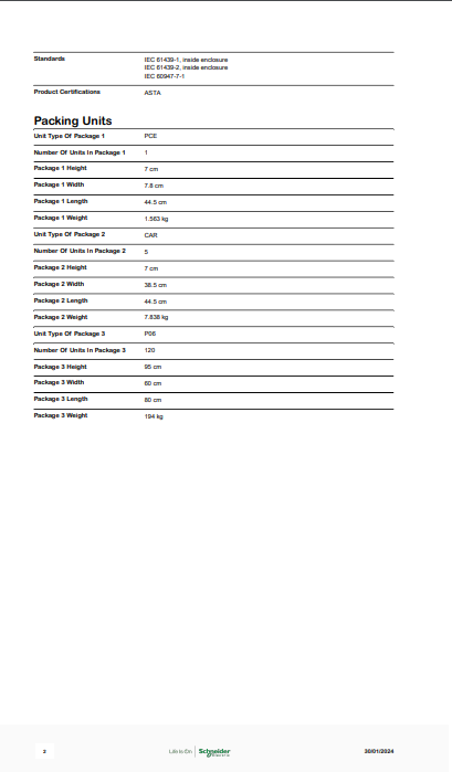 شنايدر - إكسسوار لوحة خدمة - LINERGY FM 4P DIS.BLOCK 200A 24M 54HOLES