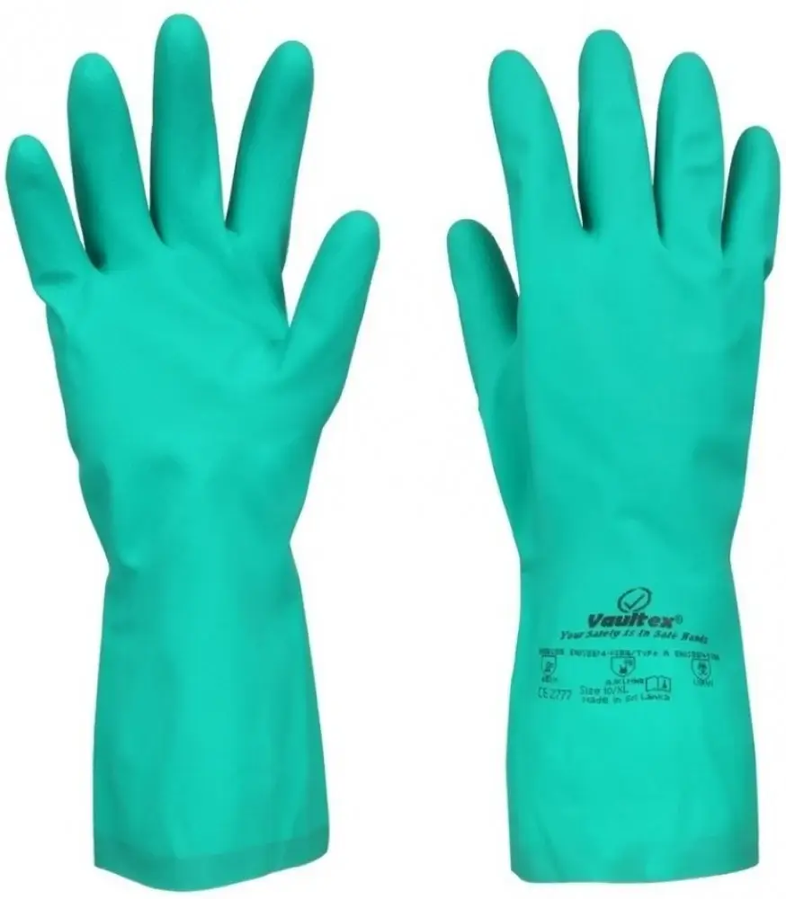 قفاز كيميائي ماركة _ فولتكسNitrile Flock Lined Gloves- 33cm