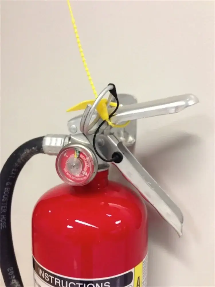 Yellow Tamper Seals، سيل طفاية اصفر، ربطة كبلية لمطفأة الحريق