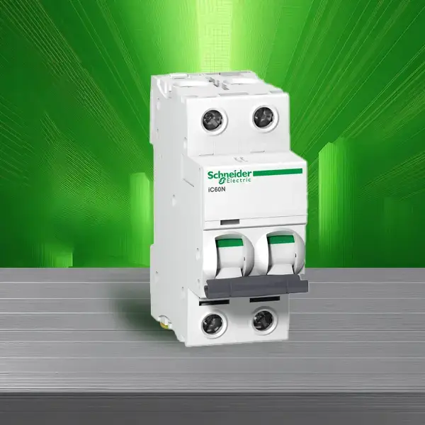 شنايدر - قاطع فرعي 2 خط - 25 أمبير - Acti9 iC60N, 2P, 25A, C Curve