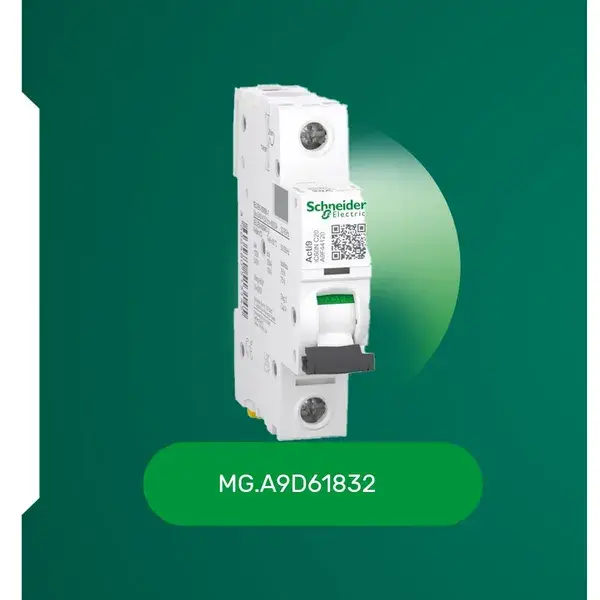 شنايدر - قاطع فرعي 1 خط - 20 أمبير - Acti9 iC60N, 1P, 20A, C Curve