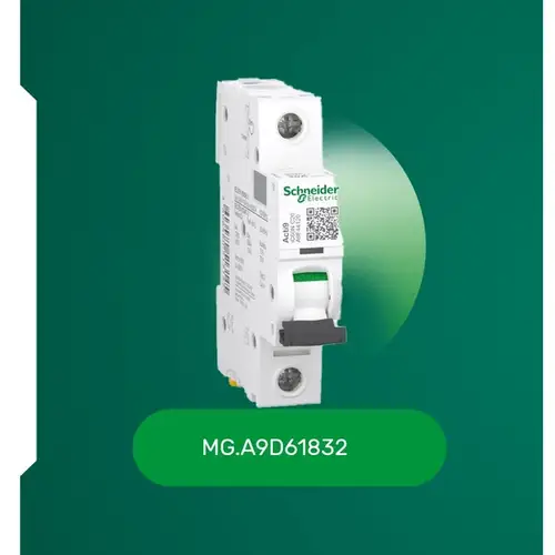 شنايدر - قاطع فرعي 1 خط - 20 أمبير - Acti9 iC60N, 1P, 20A, C Curve