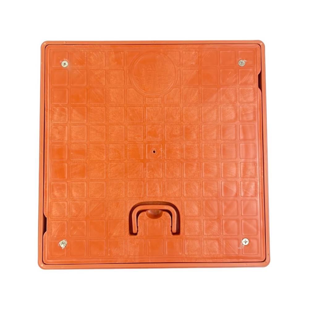 غطاء تفتيش بلاستيك 40×40 احمر