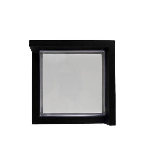 جداري خارجي مربع اسود اضاءه اصفر XF6102/BK+WW