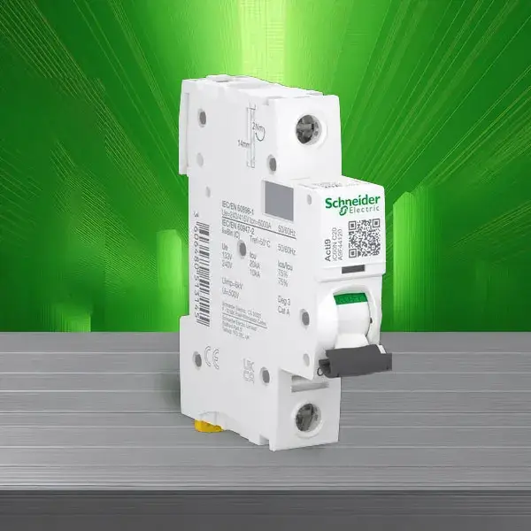 شنايدر - قاطع فرعي 1 خط - 20 أمبير - Acti9 iC60N, 1P, 20A, C Curve
