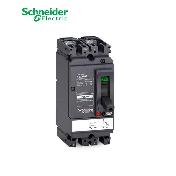 شنايدر - قاطع رئيسي 16 أمبير - ComPact NSX100F AC/DC, 2P 2d, 18kA at 415 VAC, TMD Trip Unit 16A