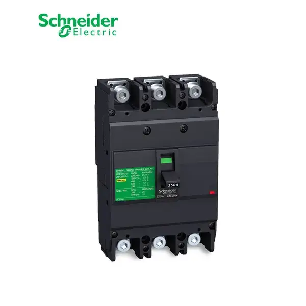 شنايدر - قاطع رئيسي 225 أمبير - EasyPact EZC250N, 3P, 225A, 25kA 400/415V, TMD Trip Unit