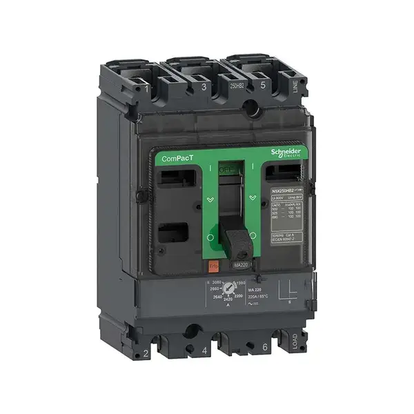 شنايدر - قاطع 50 أمبير - 3 خط - NSX100F, 36kA at 415VAC, MA Trip Unit