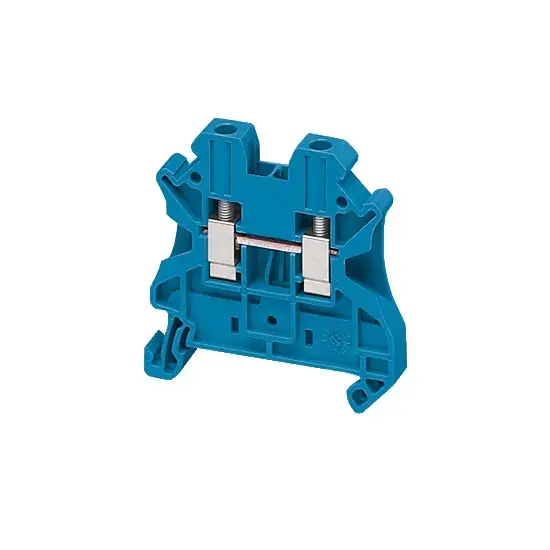 شنايدر - موصل أسلاك DIN RAIL - مقاس 4 مم - أزرق