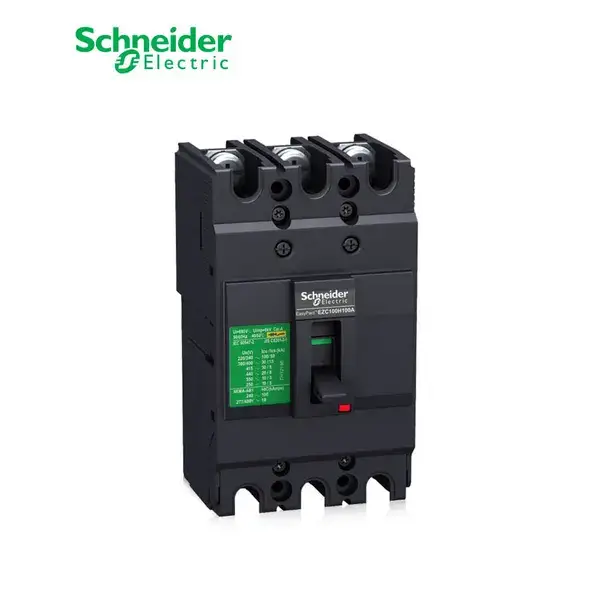 شنايدر - قاطع رئيسي 75 أمبير - EasyPact EZC100N, 3P, 75A, 15kA 400/415V, TMD Trip Unit