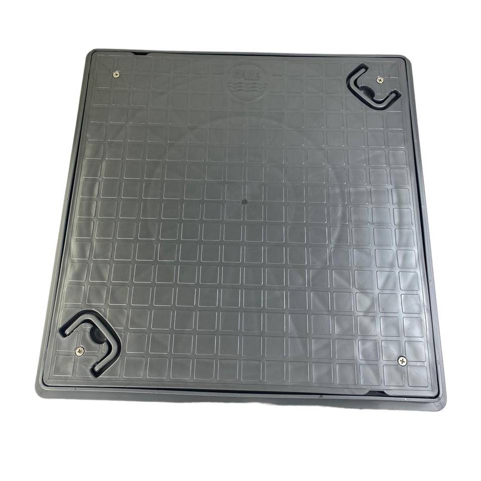 غطاء تفتيش بلاستيك 60×60 رمادي