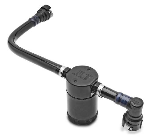 JLT Performance 2007-2014 Ford Mustang GT500 5.8 5.4 Oil Separator / Catch Can  Passenger Side Black