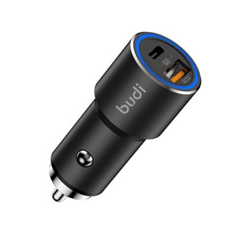 budi 628TQ PD18W Quick Charge 3.0 Car Charger - Black