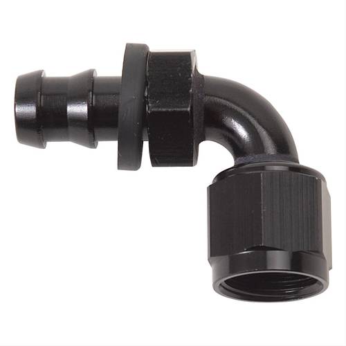 Fitting Hose End Twist-Lok 90 Degree -8 AN Hose Barb to Female -8 AN