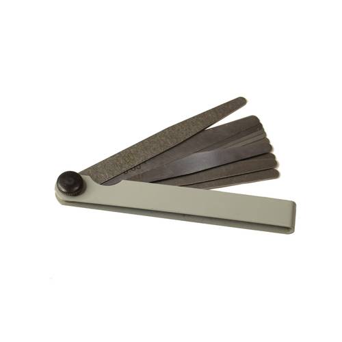 Feeler gauge  لقياس الفراغات بين القطع المكينكية