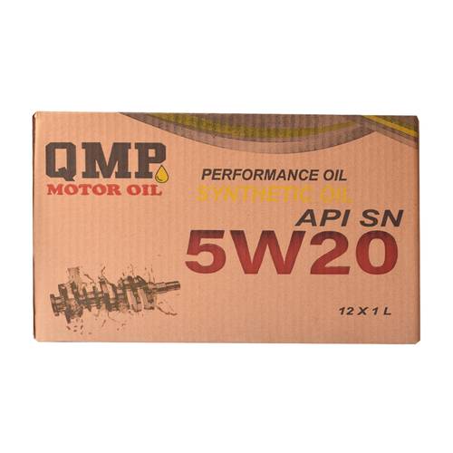 كرتون  زيت محرك | زيت تخليقي بالكامل 5W20 من QMP