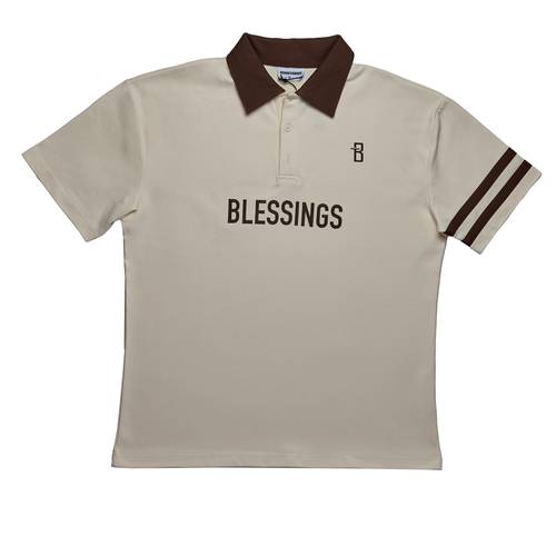 Polo T -OffWhite/brown