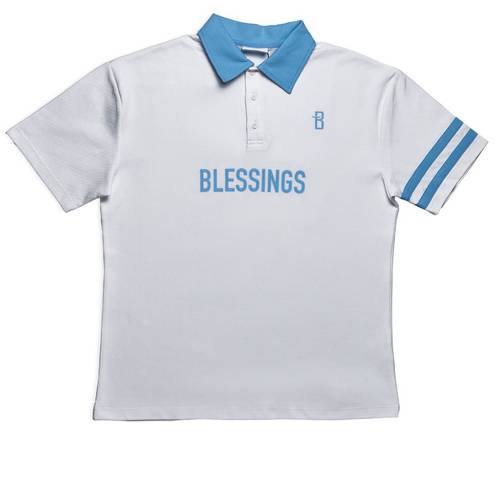  Polo T -White/Blue