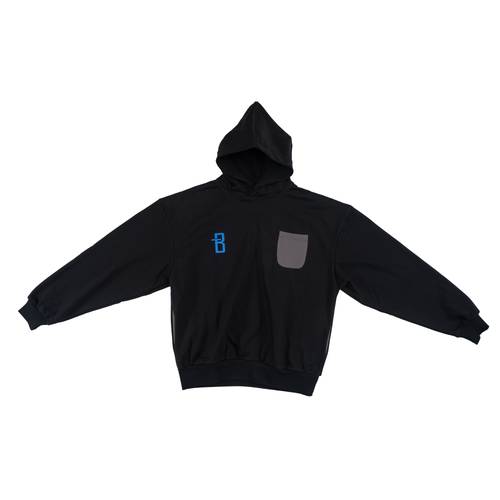BLACK GREY HOODIE