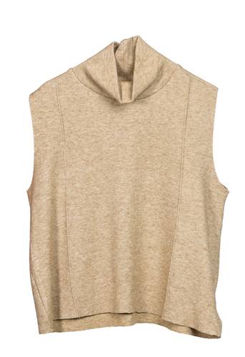 Women High-neck Set Beige