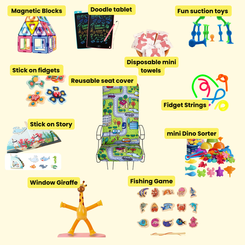 Toddler Travel Toy Pack (with Sack Pack Bag)