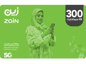 شحن انترنت زين 300 جيجا 3 أشهر