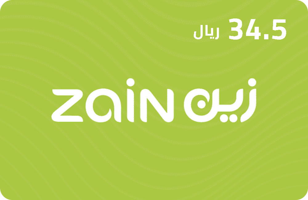 بطاقة زين 34.5 ريال